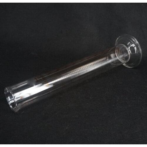 500ml Lab Glass Graduated Measuring Cylinder 110mm Height With Spout Glassware