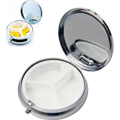 Hot Sale Portable Metal Pill Drug Holder Mini Medicine Tablet Capsule Box Container Storage Travel