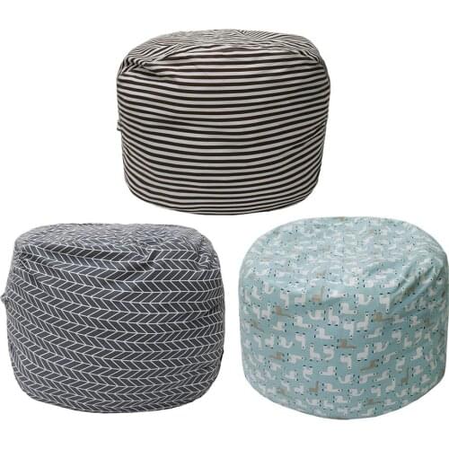 Bean Bag Stuffable Fillable Storage Beanbag Lazy Sofas Chair Cover Childrens Plush Toy Clothing Storage Bag