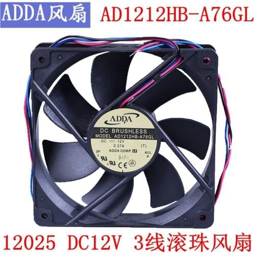 NEW ADDA AD1212HB-A76GL 12025DC12V ATX silence cooling fan
