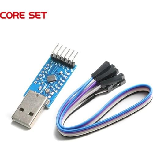 USB 2.0 to TTL UART 6PIN Module Serial Converter CP2104 STC PRGMR Replace CP2102 With Dupont Cables