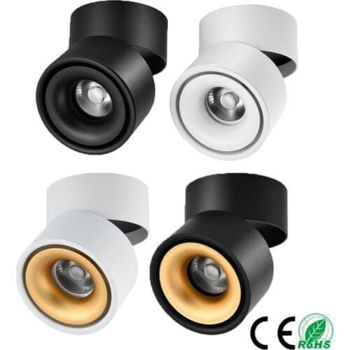 Dimmable led ceiling light 12W/18W LED surface mounted ceiling downlight lamp Foldable and 360 degree rotatable led spot light