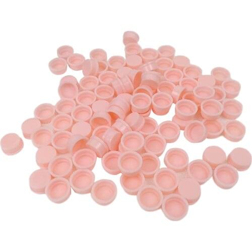 100x Eyelash Extensions Glue Cups Planting Grafting Nail Art Makeup Tool - Made of plastic, firm and durable, no odor