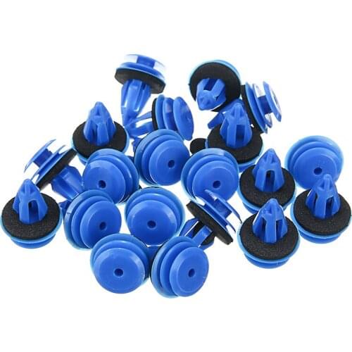 Durable 20Pcs Car Door Guard Front Rear Wheel Arch Trim Fastener Clips Kit For Land Rover Evoque Plastic Clips