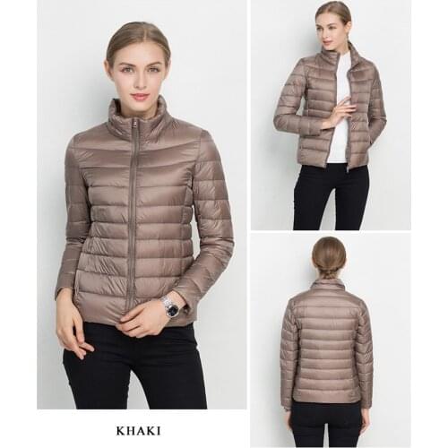 Down Coat 7XL Women Winter Coat 2021 New Ultra Light White Duck Down Jacket Slim Women Winter Puffer Jacket Portable Windproof