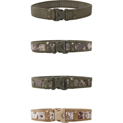 Fashion Combat Belts Quick Release Tactical Belt Men Canvas Army Style Outdoor Waistband 130cm Length 8 Style