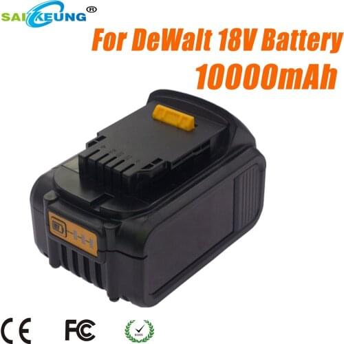 18V10AH Backup Battery for DeWalt Power Tools, with Charger, Suitable for MAX XR DCB180 DCB181 DCB182 DCB201 DCB201-2 DCB200