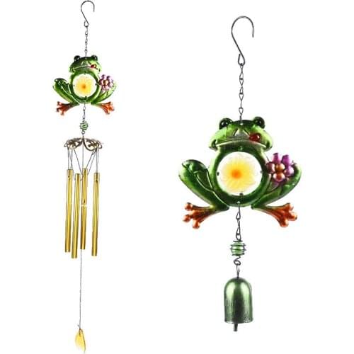 Handmade Frog Wind Chime Wall Window Door Wind Bell Hanging Ornaments Vintage Campanula Home Decoration Crafts Dreamcatcher