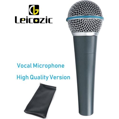 Leicozic Beta58a Supercardioid Mikrofon Dynamic High Output Professional XLR Wired Vocal Microphone Studio Music