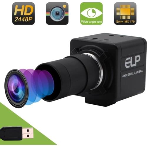 8MP Sony IMX179 CCTV USB camera 5-50mm varifocal lens Hd USB Industrial Camera for Project video capture, credit card machine
