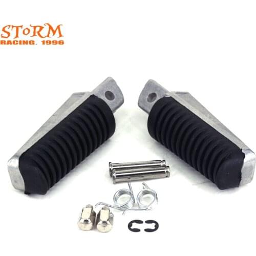 Motorcycle Rear Foot Pegs Footrest Pedals Aluminum For YAMAHA YZF FZR FZ6 FZS TDR XJ MT03 TDM BT FJR XV Fazer 700 FZ6R