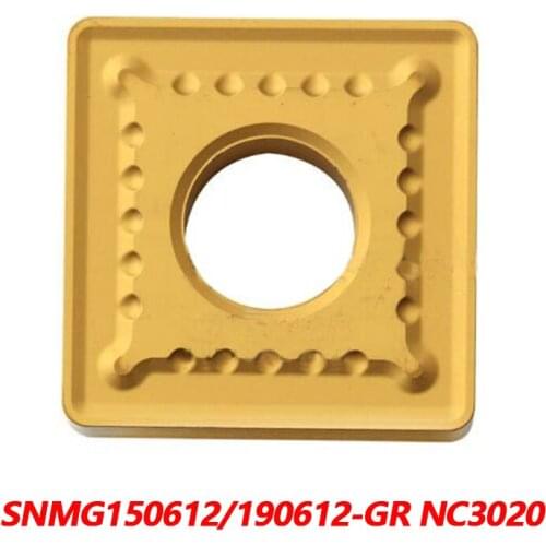 100% SNMG SNMG150612-GR NC3020 SNMG190612 Carbide Insert Blades Applied To Steel Processing South Korea Imported High Efficient