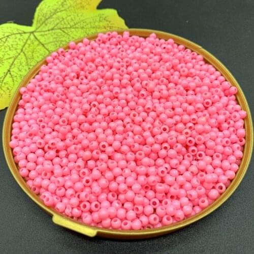 1000/500 pcs /lot 3/4mm Multi Colors Acrylic Round Beads For DIY Bracelets & Necklaces Jewelry Makings Accessories#ZV01