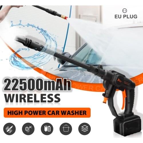 22500MAH 520W 32Bar Cordless High Pressure Car Washer 48VF Gun Washing Machine Handheld Portable Auto Spray Garden Water Jet EU
