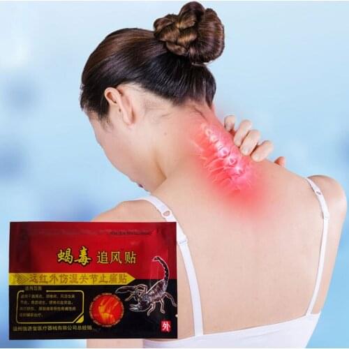 2020 New 24Pcs/3Bags Chinese Medical Analgesic Plaster Scorpion Venom Pain Relief Patch for Foot/Muscle/Back/Neck Pain Arthralgi
