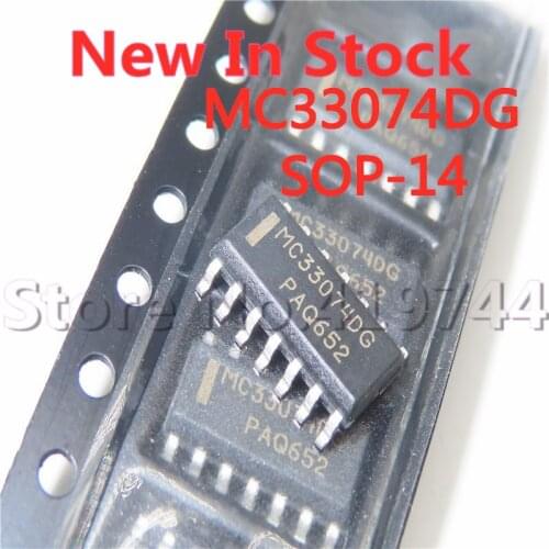 5PCS/LOT MC33074DR2G MC33074DG SOP-14 SMD Linear Amplifier In Stock NEW original IC