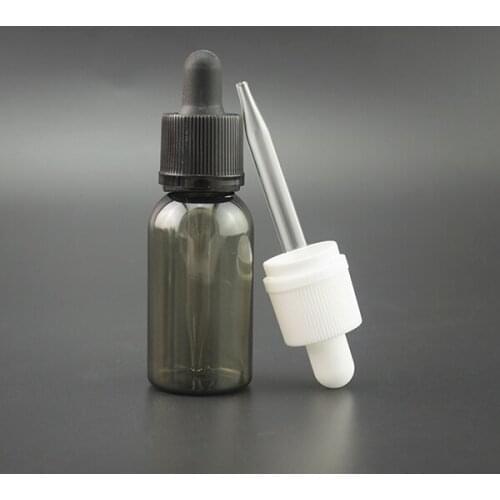 500pcs * 30ml Black PET Plastic Dropper Bottles Eye Liquid Bottle liquid for electronic cigarette Plastic Dropper Bottles