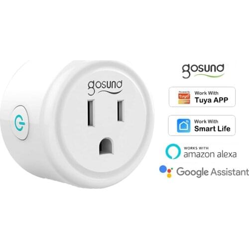Wireless WiFi Mini Smart Socket 10A US Outlet Plug Save Power Timer Home Automation Support Tuya Smart Life Alexa Google Home