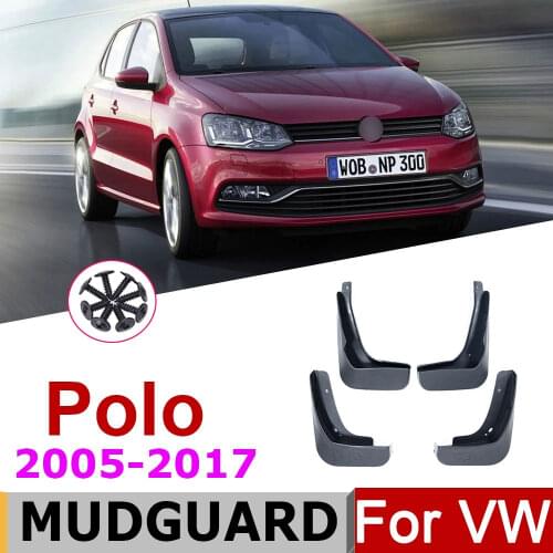Mudguards For VW Volkswagen Polo Mk4 MK5 9N3 6C 6R 2007~2005 Fender Mud Guard Flaps Splash Flap Accessories 2016 2015 2010 2006