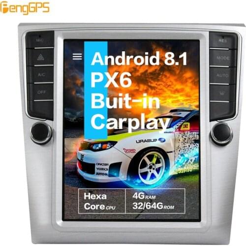 Tesla Screen Android PX6 For VW Volkswagen Magotan cc 2009-2015 Car Multimedia player Built-in CARPLAY Radio GPS Nav