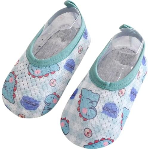 Cartoon Animal Shoes For Baby Newborn Kids Boys Girls Summer Swim Water Shoes Cotton Floor Socks Non-slip First Walker Shoes