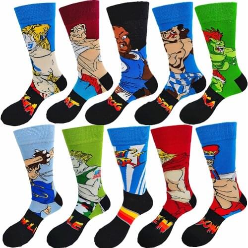 LVSIDI Mens Red Socks