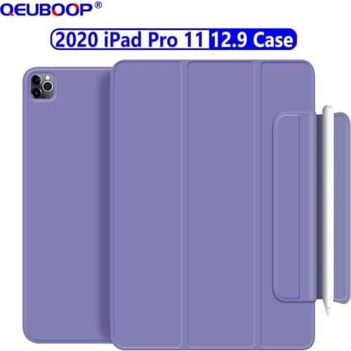 For iPad pro 11 2020 Magnetic case 2nd gen For Apple iPad pro 12.9 2020 4th gen Funda stand Flip leather case with pencil holder