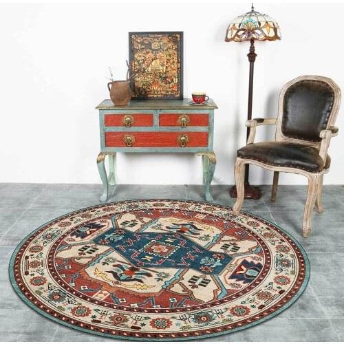 Fashion European American retro carpet geometric ethnic style area rugs living room bedroom non-slip floor mat carpet custom