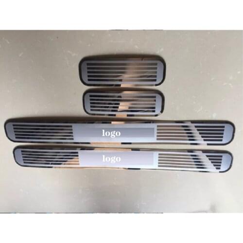 For KIA Picanto 2011-2015 sill plates stainless still car styling molding accessories scuff pad plate on door sills stickers