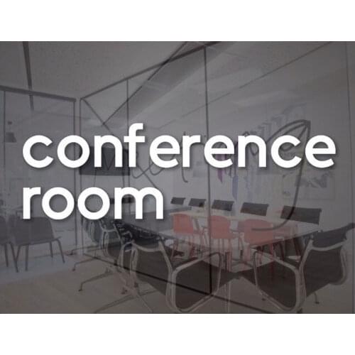 Conference Room Decal Office Sign Vinyl Sticker Company Meeting Business Door Wall Window Decal Adhesive BS09