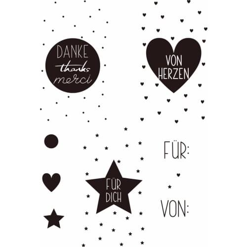 German Transparent Clear Silicone Stamp/Seal for DIY scrapbooking/photo album Decorative clear stamp A546