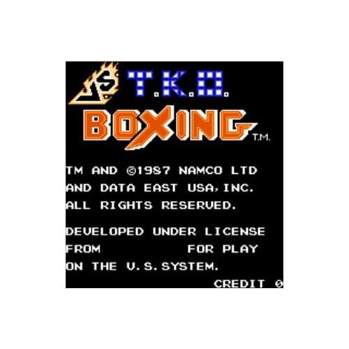 Newest VS TKO Boxing Region Free 8 Bit Game Card For 72 Pin Video Game Player