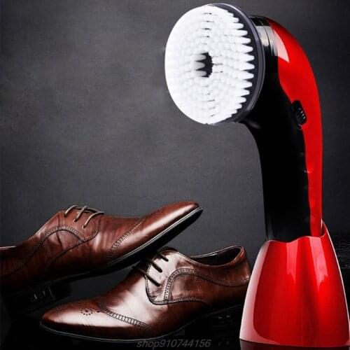 Portable Handheld Automatic Electric Shoe Brush Shine Polisher 2 Ways Power Supply N14 20 Dropshipping