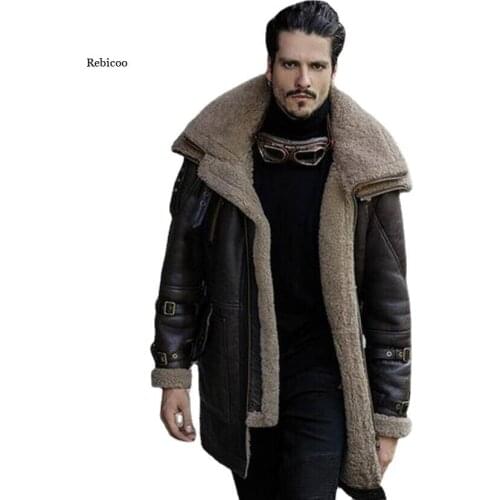 Rebicoo Mens Sheepskin Jackets