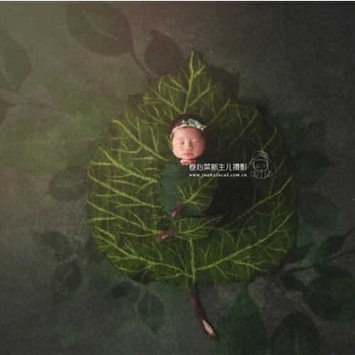 Wool Felt Layer for Newborn Photography Fluffy Dream Newborn Posing Rug Wrap Layer Photo Props