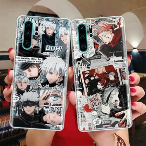 Jujutsu Kaisen Anime Manga Silicon Phone Case For Huawei Honor 10 9 20 Lite Y5 Y6 Y7 Y9 9X 8X 8S 8A 7X 7A 7S Pro + 10i20i Coque