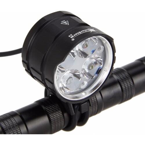 8000LM 4x XML T6 LED Head Front Bicycle Light Bicycle Light Bicycle Lamp Flashlight Torch + 6x18650 battery + taillig