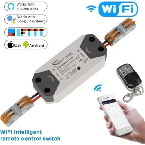 WiFi Smart Light Switch Universal Breaker Timer Wireless APP Smart life Tuya Remote Control Switch Radio frequency 433MHz