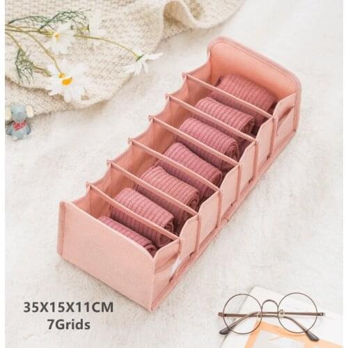 Underwear Storage Box Socks Bra Underpants Foldable Divider Drawer Closet Organizer Household Clothes Storage Tools UD88