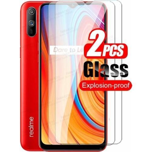 2pcs Protective Glass For Oppo Realme C3 C11 C15 Realmy Realmi 6S 6i 6 7 Pro C 3 11 15 17 6pro 7pro Screen Protector Safety Film
