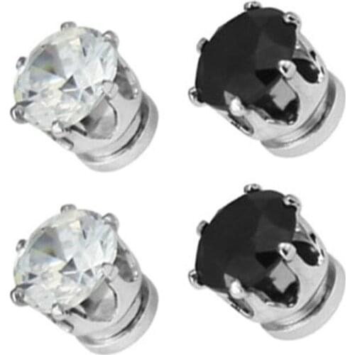 1 Pair Men Women Hot Popular Clip No Piercing Magnet Stud Earrings Jewelry Party