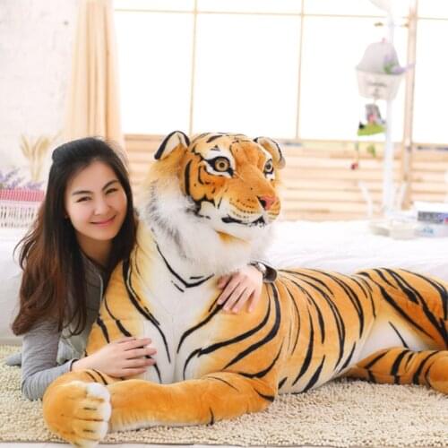 Tiger Plush Toy Simulation Tiger Soft Stuffed Animal Toy Doll Kids Gift Stuffed Animals