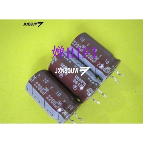 20PCS ELNA RA3 10V2200UF 12.5X20MM Brown Aluminum electrolytic capacitors 2200uF/10V CE 85 degrees 2200UF 10V