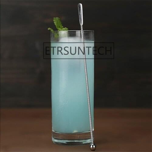 200pcs Stainless Steel Mixing Cocktail Stirrers Sticks Mixing Drink Muddlers Bartender Kitchen Bar Tools Free Shipping