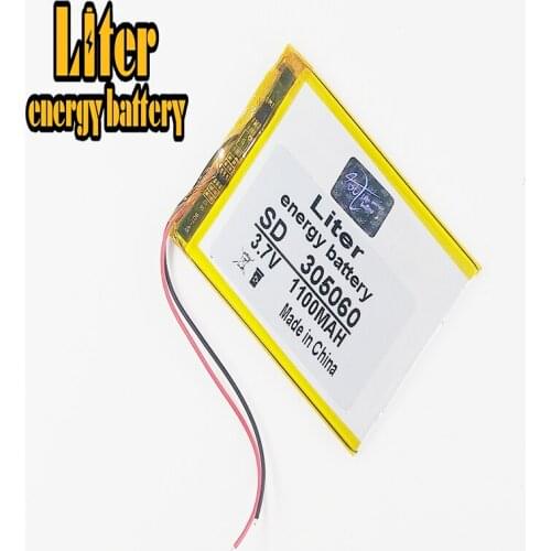 305060 3.7V 1100mah Lithium polymer Battery with Protection Board For MP4 GPS Digital Product