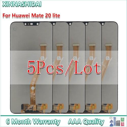 5pcs/lot For Huawei Mate 20 lite SNE-LX1 SNE-L21 SNE-LX3 SNE-LX2 L23 LCD Display Touch Screen Digitizer Replacement With Frame