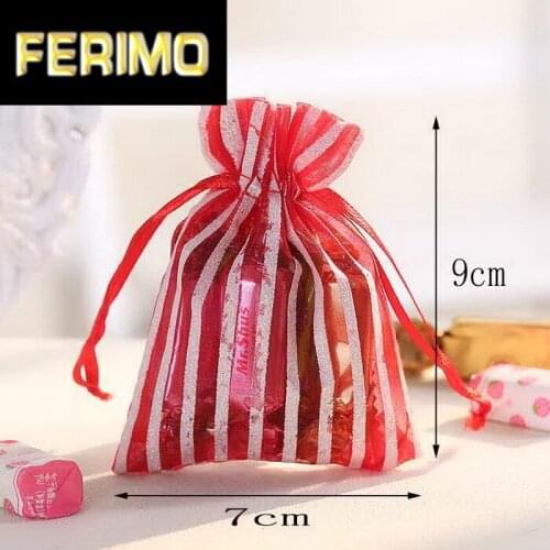 7*9cm Selection Jewelry packaging Drawable Organza Bags 7x9cm,Gift Bags & Pouches,Packing bags 100pcs