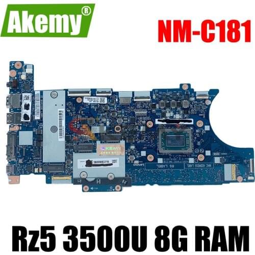 Akemy For Lenovo ThinkPad X395 Laptop Motherboard FA391/FA491 NM-C181 CPU Rz5 3500U RAM 8GB Tested test 02DM214 02DM204 02DM209