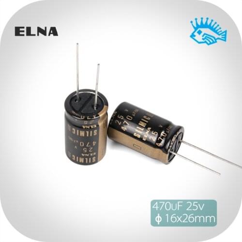 2pcs/20pcs 25V470UF 25V SILMIC II generation RFS ELNA brand new original fever audio electrolytic capacitor