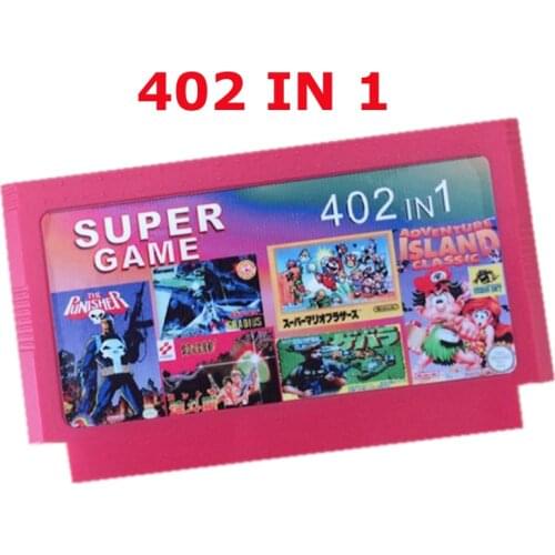 Hot selling 8 bit game cartridge best gift for children ---------- 402 in 1 game cart